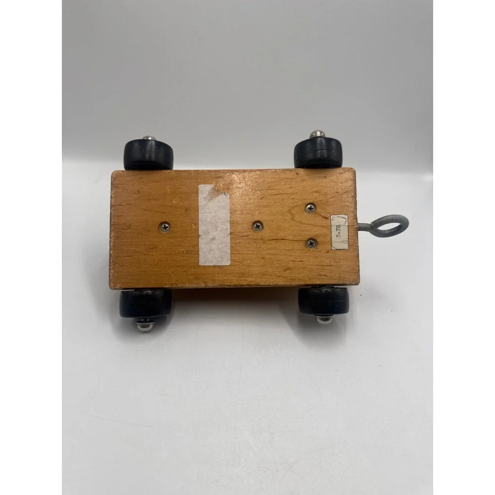 Vintage Handmade Wooden Toy Train Engine‎ Natural Wood Minimalist Collectible